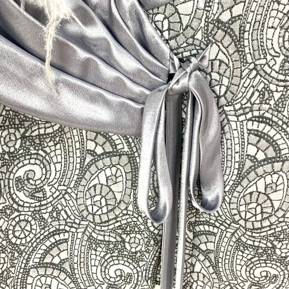 Elite Champagne 2 PC Blazer Shell Silver Brocade Mother of Bride Church Size 10 - Picture 4 of 10